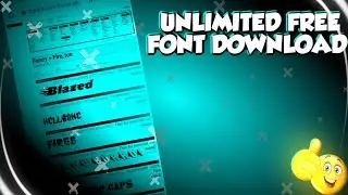 How To Download Font 2023 || Styelish Font Download|| Unlimited Free font download||