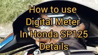 How to set time (Digital meter) in Honda SP125 #DasonWheels #honda #sp125reviewinhindi