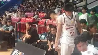 Scottie Thompson sits on Perpetual Help bench in NCAA Season 100