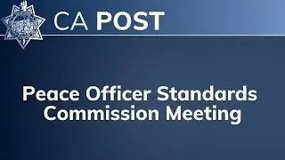 POST Commission Meeting - March 7th 2024