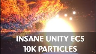 Unity DOTS experiment. 10k cubes with trails, physics, joints and custom gravity.