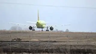 S7 Airlines A319 taxi and take off