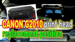 how to move canon g2010  print head cartridge holder to the print head replacement position