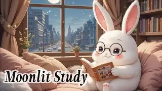Midnight Rabbit Reading | Relaxing Lofi Beats for Study & Work 🌙📚🎶
