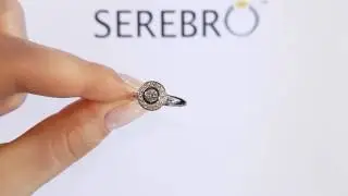 Серебряное кольцо с фианитом 