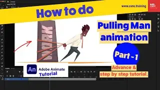 How to animate Pulling Man animation in adobe animate CC or flash - Part 1 