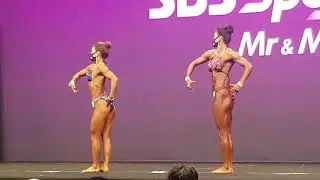 Korean muscular mom on stage