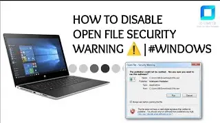 HOW TO DISABLE OPEN APPLICATION SECURITY WARNING ⚠️