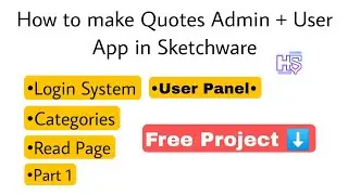How to make Quotes App Admin + User Panel in Sketchware | Sketchware Pro | HkApps