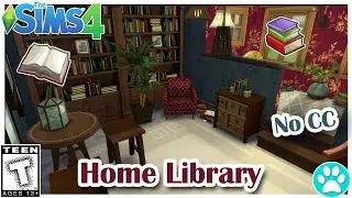 |Home Library| The Sims 4: Room Build