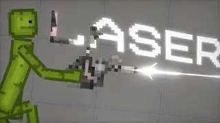 REAL LASER GUN - MELON PLAYGROUND 16.0 - (PEOPLE PLAYGROUND MOD) - BY: BLUE