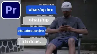 How To Create a Text Message Bubble in Premiere Pro CC | EASY | Tutorial