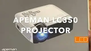 APEMAN Projector LC350 with DEMO in both bright and Dark Room
