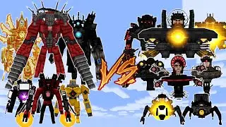 TITAN MAN vs ASTRO TOILET - SKIBIDI TOILET MULTIVERSE V9 FULL RELEASE | MINECRAFT PE BATTLE