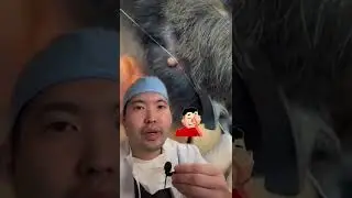 Removing moles at the barber with string? 