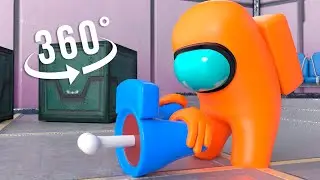 Among Us 360 VR: IMPOSTOR CAN DRAG BODIES. OH NO Moment | ACGame Animations