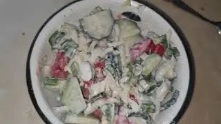 Вкусный летний салат из овощей вкусно и полезно