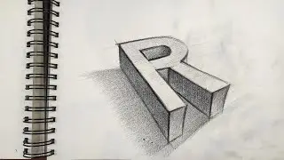 как рисовать 3d буквы
