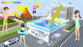 Huh? The swimming pool above the police station is full of smelly dirt 😰 Yuta takes a bath T4i 😱 ...