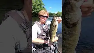 DECENT Shoal Bass!! #fishing #riverfishing #kayakfishing