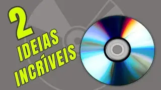 2 IDEIAS INCRÍVEIS DE JARRO DE FLORES FEITO COM CD - ARTESANATO COM CD
