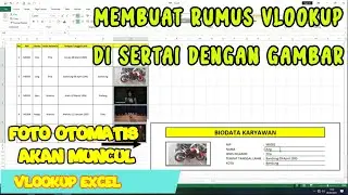Rumus Vlookup Excel disertai dengan Foto, Membuat kartu Siswa/Pegawai