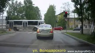 Обзор экзаменационных маршрутов ГИБДД г. Кирова, видео #4