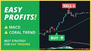 Super Easy MACD + Coral Trend Strategy for Day Trading Forex, Crypto, and Stocks (Very Profitable)