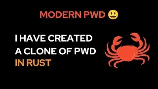 Let's create a clone of pwd in rust! #rustlang #clone