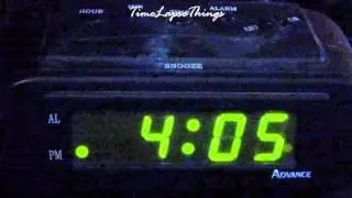 Digital Alarm Clock Time Lapse 12 Hours