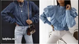Стильные вязаные кофточки. Вязаные идеи. knitted blouses