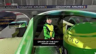 F1 2020 wet race final laps Singapore GP