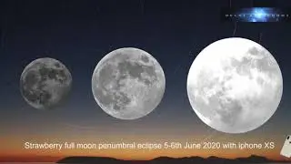 Live footage of Penumbral Lunar eclipse 2020