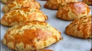 Şipşak dereotlu peynirli poğaça mayalandırmadan direk pişiriyoruz 😋