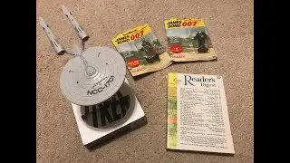 Unintentional ASMR: I Show 1965 Reader's Digest, Star Trek DVD Enterprise Case and James Bond  Stuff