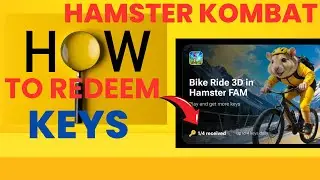 HOW TO REDEEM | KEY HAMSTER KOMBAT PLAYGROUND GAME | 3D BIKE RIDE IN HAMSTER FAM RACE