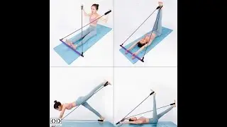 Bara Fitness cu Benzi Elastice www.originaldeals.ro