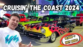 Cruisin the Coast 2024 | EPIC Classic Car Show Cruising Scenes