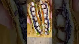 ОЧЕНЬ ВКУСНЫЙ СЭНДВИЧ С ОТБИВНОЙ и много-много овощей  #сэндвич