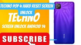 Techno Pop 4 hard reset screen unlock Android Mobile 10 emergency call instead SIM card