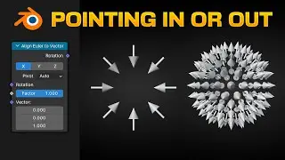Objects POINTING IN or OUT in Blender - Geometry Nodes