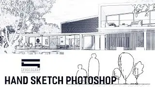 Hand Sketch Draw and Convert - Photoshop Architecture
