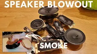 Tv Speaker Blowout! Blowing up 10 tv speakers!
