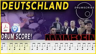 Deutschland - Rammstein | DRUM SCORE Sheet Music | 