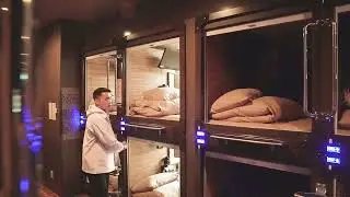 Touring a Capsule Hotel in JAPAN