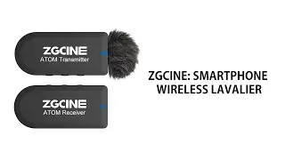 ZGCINE: Smartphone Wireless Lavalier Vlogging Microphone Kit,2.4GHz Wireless Microphone System