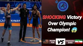 USA's Benji Peak TAKES DOWN Olympic Champ Reza Geraei in 72kg Opener!