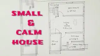 300 square feet small & cute house plan-one bedroom house. secondary house model.