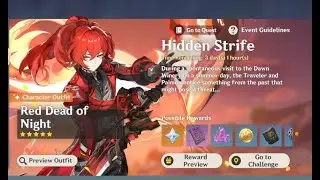 [JP/EN] Diluc Character Outfit Event Hidden Strife | Genshin Impact version 2.8