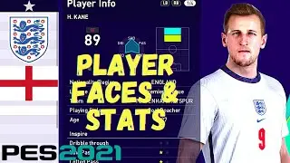 PES 2021 | England | Player Faces & Stats (Data Pack 3.0)
